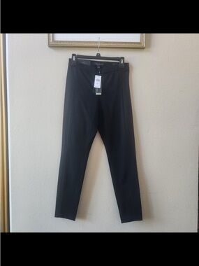 NWT Banana Republic fitted high rise Devon pants black stretchy leggings size 2